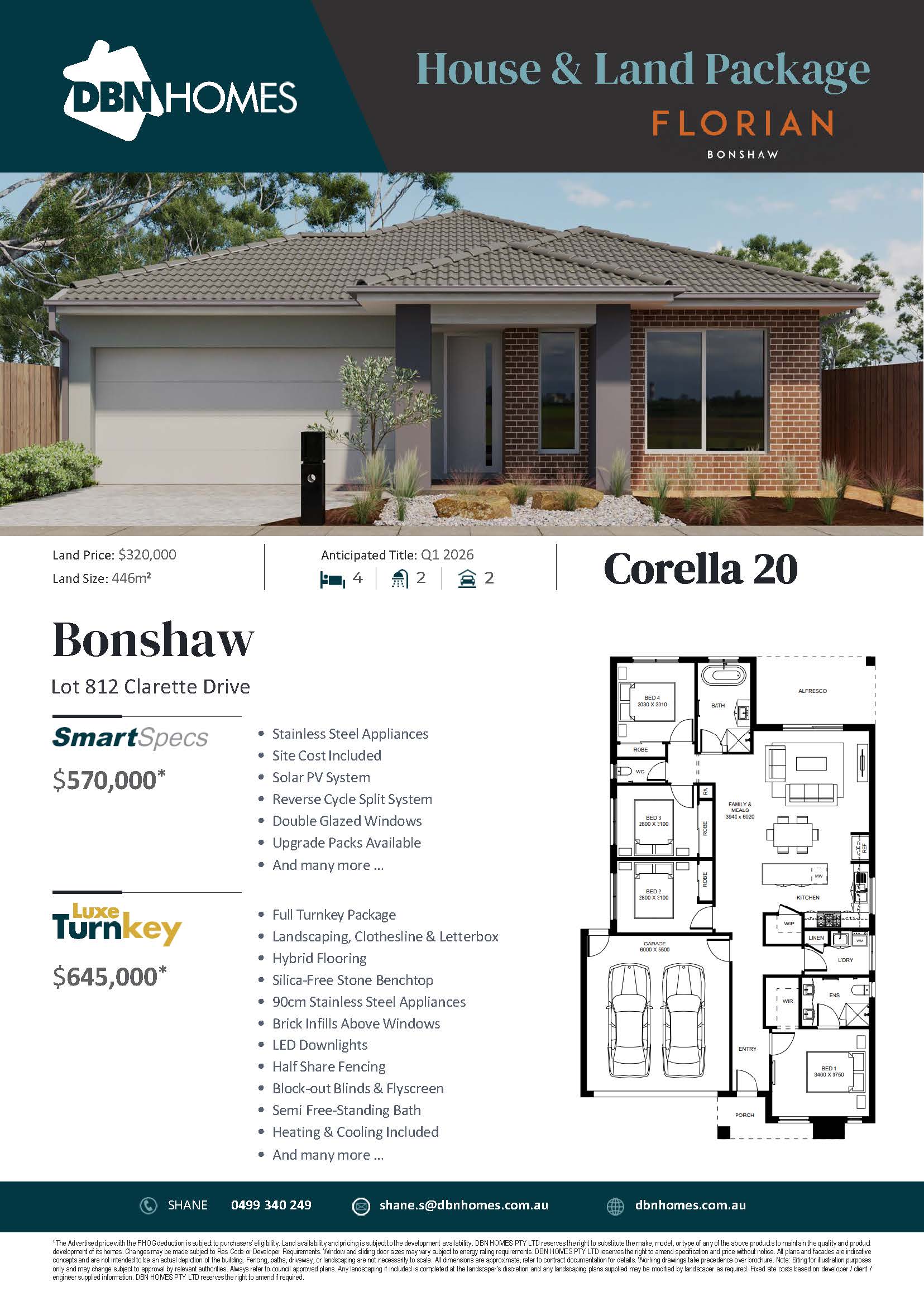 LOT 812 CLARETTE DRIVE, BONSHAW VIC 3352 CORELLA 20